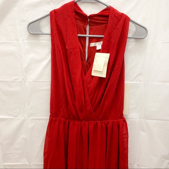 Boston Proper Dresses & Skirts - ❤️ NWT Boston Proper Surplice Belted Red Dress ❤️